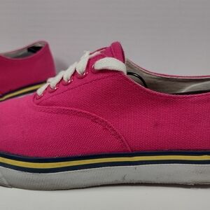 Polo Pink Canvas Low-Top Women's Sneaker